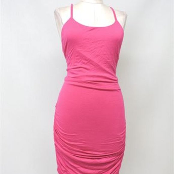 Women's UK2LA Open Back Ruched Dress - Size L - Picture 1 of 8
